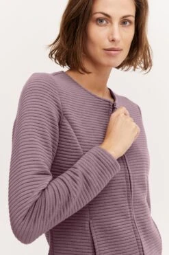 Fransa Vesten Gebreid Vest Dames Pastellila -Winterkledingwinkel Voor Dames fec09d449446a57322028b4b63a3a867