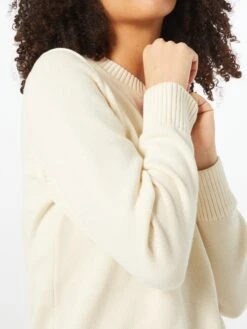 Gant Basic Truien Trui Dames Crème -Winterkledingwinkel Voor Dames fed2236a1d776321b7381072e7e1003c